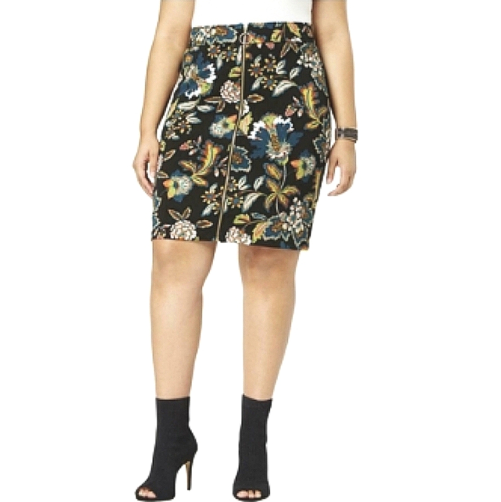 I.N.C. international concepts wallpaper skirt sz 8
